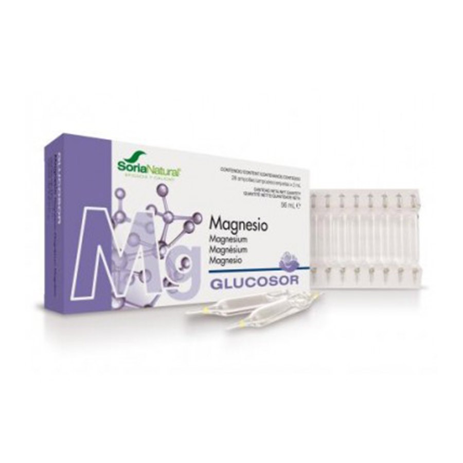 Glucosor Magnésio - 28 Ampolas - Soriana Natural